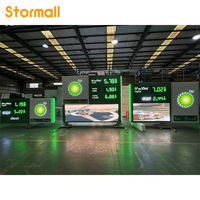 Tótem Publicitario para Gasolinera al Aire Libre, Letrero de Precio de Combustible, Diésel, Gasolina, Petróleo, Panel de Pantalla LED