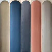 Paneles de pared de espuma decorativos para interiores, varios colores, redondos, 3d, pegatinas de panel de pared de cuero suave