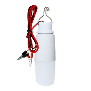 หลอดไฟ E27แรงดันต่ำ12-85โวลต์ไฟถนน LED แสง6000K สำหรับตลาดกลางคืนและรถเข็นไฟฟ้าพร้อมคลิปจระเข้ - Product Image 6