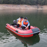 Bateau de sauvetage gonflable de conception polyvalente portable avec moteur