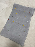 Couverture en tricot 100% coton à pois brodés, douce, légère et confortable, pour bébé, enfant, décoration de chambre d'enfant