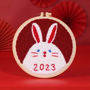 JP 0 Foundation Kids Adult Cartoon Cross Stitch Decoration Rabbit Embroidery Kit For Children