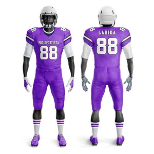 Maglia Personalizzata da Football Americano a Maniche Corte con Stampa Digitale e Numeri di Squadra per Competizioni e Allenamenti - Product Image 6