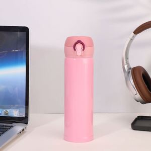 Bouteille de sport en acier inoxydable de 450 ml, à double paroi, isolée sous vide, gourde isotherme, gobelet à eau, gobelet à thé à bulles - Product Image 4