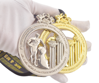 Médailles de musculation 3D personnalisées pour IFBB MR MS World Amateur Mateur World Showdown, médailles de musculation, danse, médaille découpée