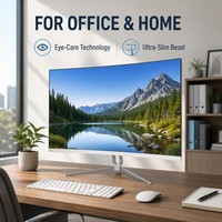 Monitor para Juegos QLED de 24 Pulgadas, 100Hz, 1ms, Pantalla Ancha 21:9, Diseño sin Marco, Monitor Profesional para Esports