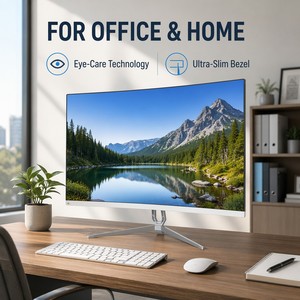 Moniteur de jeu <span class=keywords><strong>QLED</strong></span> 24 pouces 100 Hz 1 ms, écran large 21:9, design sans cadre, moniteur d'ordinateur professionnel pour l'e-sport - Product Image 4