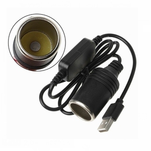 Cable Adaptador de 2A 5V USB a 12V para Encendedor de Cigarrillos, 30cm, Convertidor de Voltaje de 5V a 12V - Product Image 5