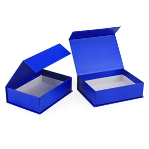 Custom Logo Personalized Rigid Shoe Box Wedding Gift Packaging Box With Ribbon Magnetic Closure Underwear Folding Packaging Box