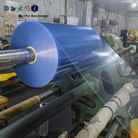 Film plastique transparent en PVC brillant en gros, feuille rigide en PVC, rouleaux