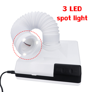 Extracteur de poussière dentaire de bureau 60W portable avec 3 lumières LED et forte aspiration - Product Image 6
