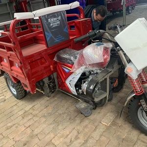 Tricycle à essence 150cc refroidi par eau, 3 roues, rouge, 60V, trikes de transport, moto électrique 250cc, 16 motos 3 roues - Product Image 3