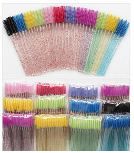 Оптовые портативные микронейлоновые щеточки-аппликаторы для туши для ресниц, косметические инструменты для глаз и макияжа, минимальный заказ 50 шт. - Product Image 2