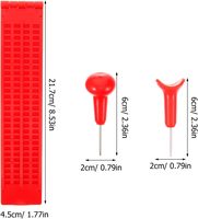 Tableau d'écriture portable Braille 4 lignes 28 cellules vert rouge bleu avec stylet pour aveugles, fournitures scolaires pratiques en plastique