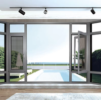 Ventanas Corredizas Modernas de Aluminio con Doble Acristalamiento Insonorizante para Hoteles, Almacenes y Salas de Estar (OEM)