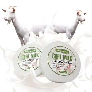 Private Label Organische En Whitening Kokosmelk Zeep Geitenmelk Zeep Voor Gezicht En Lichaam