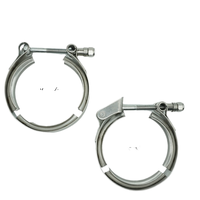 Kits de pinces à bande en V standard automatique avec système de mesure en pouces à brides pour système d'échappement de silencieux de voiture