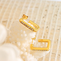 Pendientes de Aro Lisos de Plata de Ley y Latón con Baño de Oro 14k/18k y Circonitas, Hipoalergénicos, de Moda para Mujer, Venta al por Mayor para Fiestas