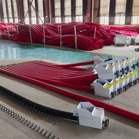 Machine d'aspiration de sable spirale haute efficacité avec convoyeur à vis flexible pour chantiers de construction - Nouveau matériau en acier, vitesse réglable