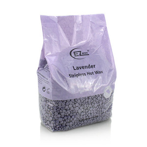 READY TO SHIP Wholesale Custom 1kg Bulk Hard Wax Beans Depilatory Waxing For Hair Removal-lavender wax