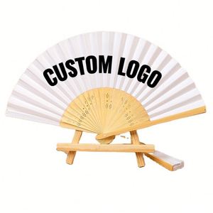 Custom Design Folding Hand Fan Suitable for Party Performance Festival Celebration and Business Promotion - Product Image 1