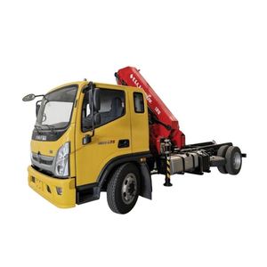 Camión de Remolque de Plataforma Foton Equipado con Grúa Plegable Hongchang Tianma de 6.3 Toneladas - Product Image 1