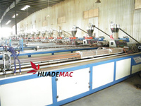 Cubierta compuesta de plástico y madera, PP/PE, PVC, WPC, poste de ventana y Marco de puerta, máquina de fabricación de perfiles, línea de extrusión