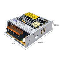Fuente de Alimentación Conmutada TOMZN 50W AC-DC SMPS de Salida Única, Entrada 110-240V, Salida 5V 12V 15V 24V 36V 48V Ajustable para LED
