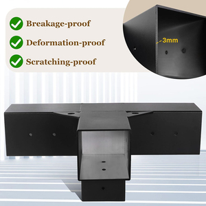 Gỗ pergola góc mở rộng chân đế cho bê tông lan can 6x6 4x4 10x10 nhôm kim loại thép bài cơ sở hỗ trợ - Product Image 6