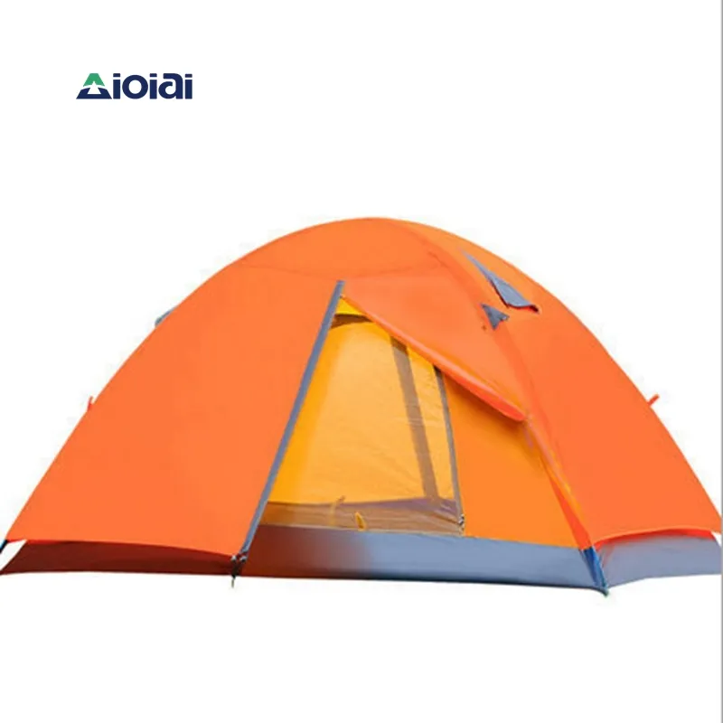 Aioiai-tienda de campaña familiar a prueba de viento, grande, portátil, de doble capa, para acampar