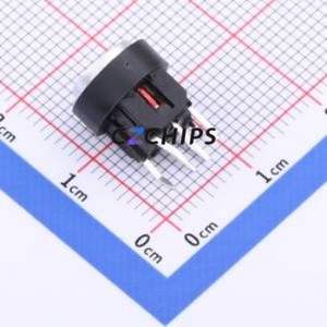 TPB01-123L1S2 Tactile Switch Through hole Component (THT) Switch Round Button With <b>Bracket</b> <b>Silver</b> - Product Image 2