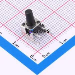BX-TS-26-6610ZJ Tactile Switch Through hole Component (THT),6x6mm Switch Single Pole Single Throw Round Button 2.6N Through Hole - Product Image 1