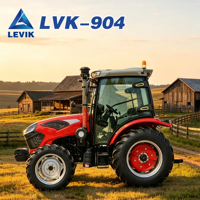 Tracteur à roues compact à essence de 90-140 CV avec cabine pour la ferme et le jardin, fabriqué en Chine