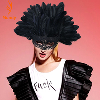 Masque en plumes de renard unisexe et confortable pour les fêtes, Halloween, Mardi Gras, cosplay, bals masqués, soirées costumées, événements en bar