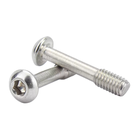 Vis à panneau captive à tête cylindrique en acier inoxydable 304 et acier au carbone, à six pans creux, filetage partiel, anti-perte, pour applications électroniques