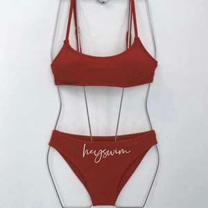 <span class=keywords><strong>Bikini</strong></span> multicolor inspirado <span class=keywords><strong>en</strong></span> <span class=keywords><strong>Instagram</strong></span> para <span class=keywords><strong>mujeres</strong></span> jóvenes, nuevo estilo, traje de baño de cuerpo separado, decoración de cristal, patrón de letras-Japón - Product Image 6