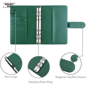 ขายส่งที่กําหนดเองหลวม Leaf A6 ประหยัดเงินทางการเงินกระเป๋าสตางค์วางแผนงบประมาณ Binder พร้อมซองเงินสด - Product Image 2