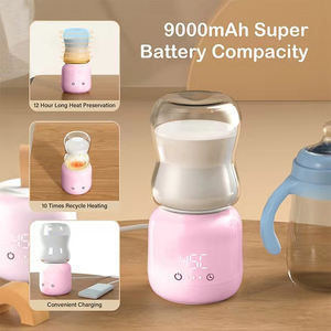 Recién llegado, calentador de botellas de viaje con baterías, Mini calentador de leche, alimentación rápida, calentador de botellas portátil de 10000mAh para bolsas de pañales - Product Image 6