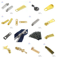 Ensemble d'pull à glissière et petite fermeture, accessoires pour sac à main à couleur arc-en-ciel, fermeture éclair, Logo personnalisé #5, pulls pour vêtements