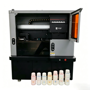 เครื่องพิมพ์ยูวีโรตารี่อุตสาหกรรม bibo สำหรับขวด พิมพ์สี CMYK+W+V พร้อมเคลือบเงา ความละเอียด 2880dpi หัวพิมพ์ 3 มิติ สำหรับพิมพ์ทรงกระบอก รองรับการพิมพ์แบบ Drop 15 มม. - Product Image 3