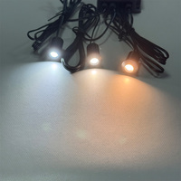 Mini spot LED encastrable DC12V 0,7W Ra95, faisceau optique 35 degrés, rouge, bleu, vert, 3000K, 4000K, 6000K, pour vitrine de magasin