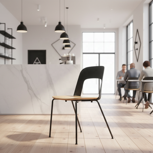 <span class=keywords><strong>Chaise</strong></span> <span class=keywords><strong>de</strong></span> salle à manger empilable en métal, style <span class=keywords><strong>scandinave</strong></span> moderne, conforme aux normes ANSI/BIFMA, idéale pour la maison, le bureau et le <span class=keywords><strong>bar</strong></span> à domicile - Product Image 6