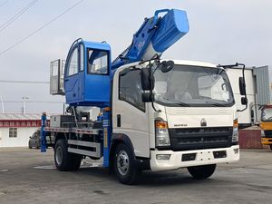 Truk <span class=keywords><strong>Platform</strong></span> Kerja Udara HOWO 32m 4x2 Diesel 180HP Emisi Euro 3 Pasar Afrika Pengangkat Hidrolik Bodi Dapat Disesuaikan - Product Image 4