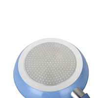 Meilleure vente Batterie de cuisine pour la maison au design moderne Poêle à frire antiadhésive en aluminium forgé Poignée en bakélite Marmites à soupe pour la cuisine