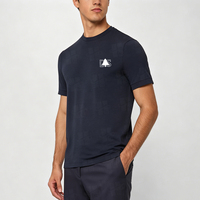 Großhandel Benutzerdefiniertes Logo 100% Baumwolle Personalisiertes T-Shirt für Herren Blanko Herren T-Shirt Einfarbig mit Logodruck Lässiges Sport Unisex T-Shirt
