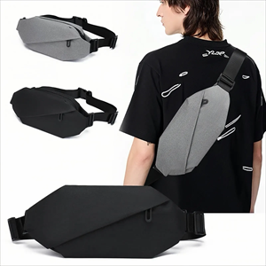 กระเป๋าคาดอกผู้ชายแฟชั่นกันน้ำสำหรับเดินทาง  รับทำโลโก้ตามสั่ง - Product Image 3