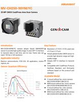 Kamera Industri HIK ROBOT Original Baru MV-CH250-90YC-C-NN V2, Model Warna 25MP CoaXPress