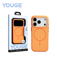 Coque de téléphone magnétique ATB pour iPhone 17 Pro avec peinture haut de gamme, antichoc, avec bouton IA pour iPhone 18 Pro Max