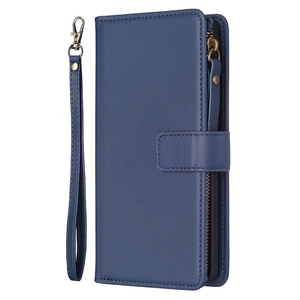 <span class=keywords><strong>Pochette</strong></span> de téléphone portefeuille à 9 emplacements pour cartes pour iPhone 14/13 Pro, étui en cuir multifonction pour iPhone 11, porte-cartes - Product Image 3