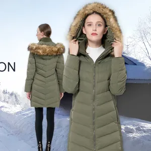 공급업체 지퍼 코트 새로운 패션 여성 다운 재킷 겨울 옷